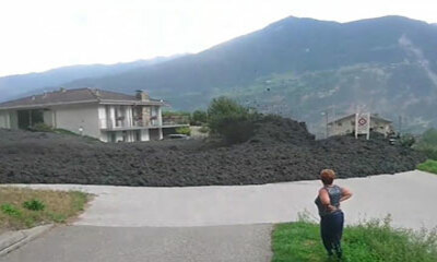 Une lave torrentielle déferle sur un village en Suisse Koideneuf